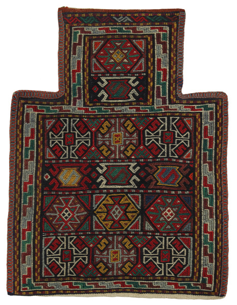 Qashqai - Saddle Bag Alfombra Persa 51x34