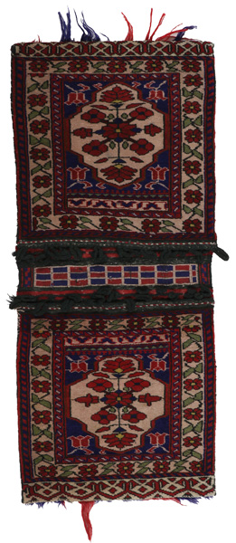 Turkaman - Saddle Bag Alfombra Afgana 112x50