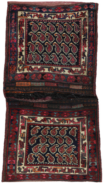 Bijar - Saddle Bag Alfombra Persa 143x72