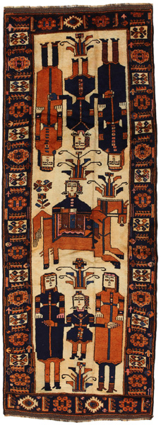 Bakhtiari Alfombra Persa 340x127
