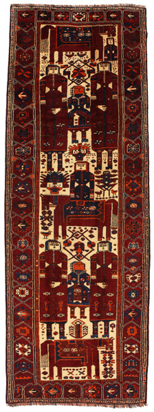 Bakhtiari - Qashqai Alfombra Persa 417x147