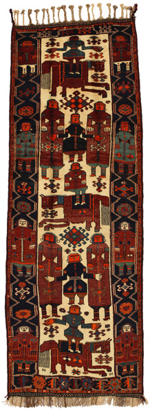 Bakhtiari - Qashqai Alfombra Persa 438x153