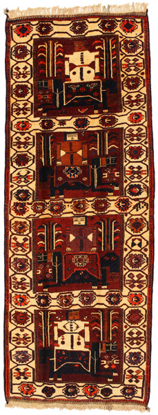 Bakhtiari - Qashqai Alfombra Persa 412x154