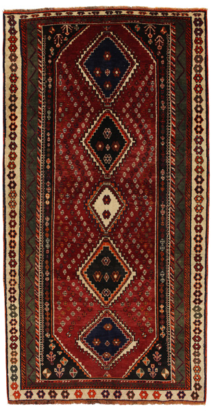 Yalameh - Qashqai Alfombra Persa 247x128