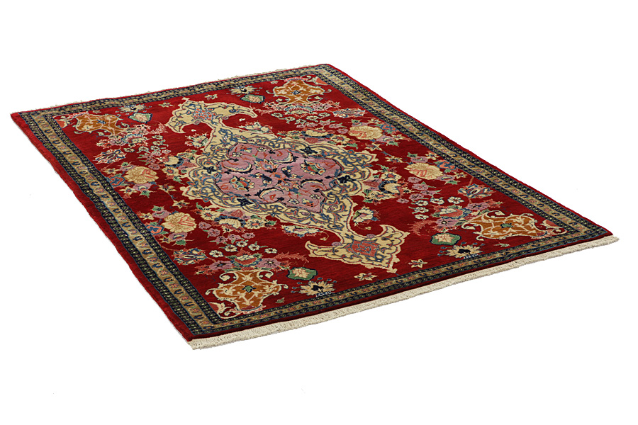 Isfahan Alfombra Persa 188x132 - Imagen 1