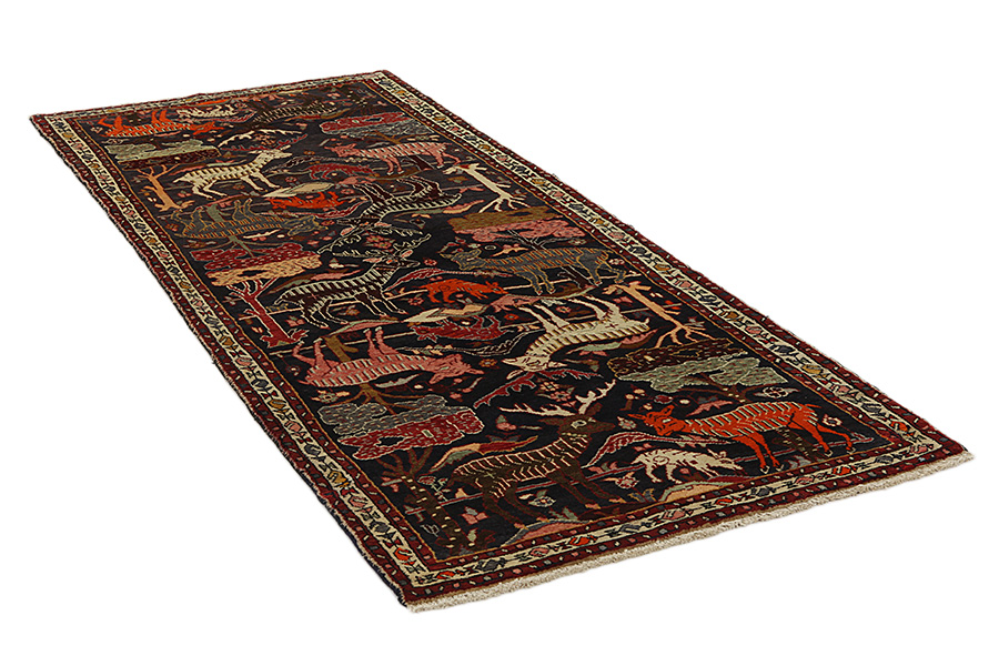 Bijar - Kurdi Alfombra Persa 303x122 - Imagen 1