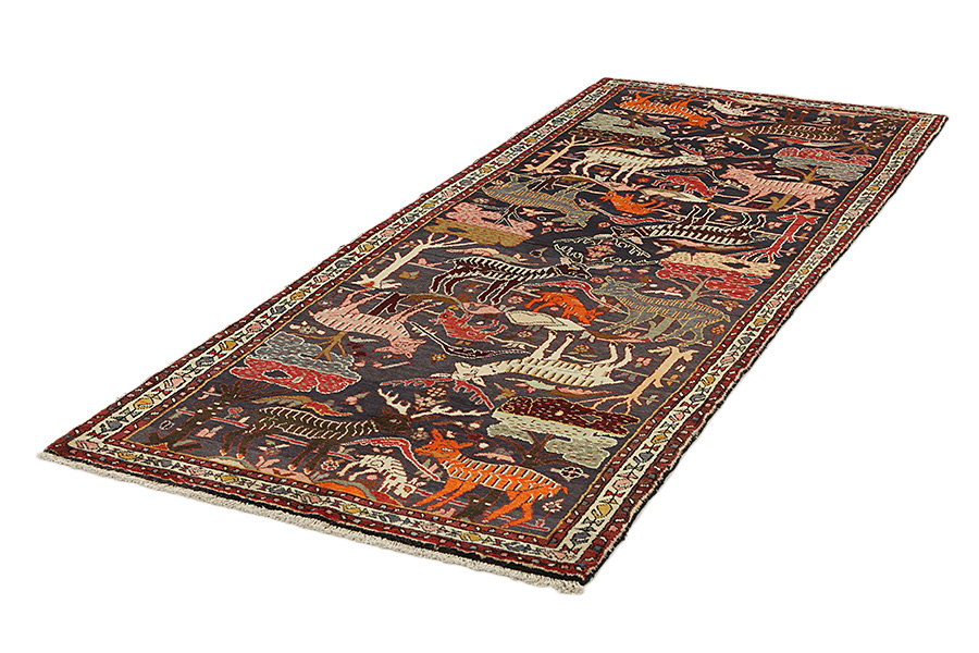 Bijar - Kurdi Alfombra Persa 303x122 - Imagen 2