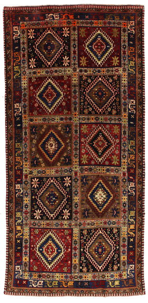 Yalameh - Qashqai Alfombra Persa 325x158