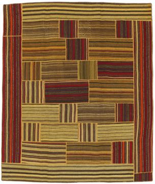 Alfombra Patchwork Kilim 243x204