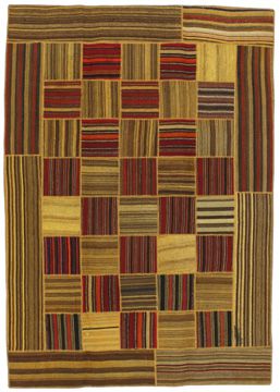 Alfombra Patchwork Kilim 253x178