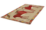 Gabbeh - Qashqai Alfombra Persa 272x145 - Imagen 2
