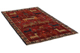 Gabbeh - Qashqai Alfombra Persa 216x122 - Imagen 1