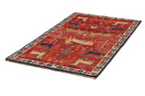 Gabbeh - Qashqai Alfombra Persa 216x122 - Imagen 2