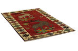 Gabbeh - Qashqai Alfombra Persa 201x127 - Imagen 1