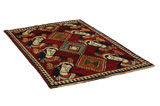 Gabbeh - Qashqai Alfombra Persa 190x121 - Imagen 1