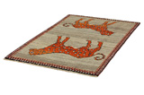 Gabbeh - Qashqai Alfombra Persa 196x122 - Imagen 2