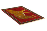 Kashkooli - Gabbeh Alfombra Persa 128x82 - Imagen 1