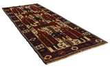 Bakhtiari - Qashqai Alfombra Persa 406x157 - Imagen 1