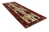 Bakhtiari - Qashqai Alfombra Persa 393x135 - Imagen 1