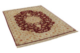 Tabriz Alfombra Persa 204x154 - Imagen 1