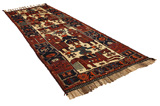 Bakhtiari - Qashqai Alfombra Persa 438x153 - Imagen 1