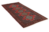 Senneh - Kurdi Alfombra Persa 280x128 - Imagen 1